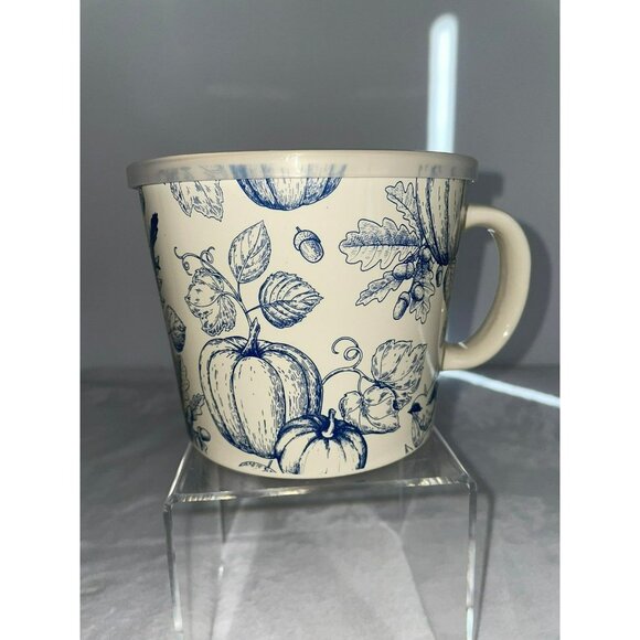 New Free Fallin Stoneware Fall Leaves Soup Mug - Picture 4 of 4